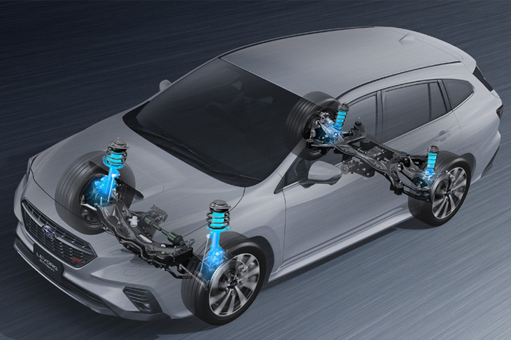 「SUBARU Active Damper e-Tune」では、ドライブモードセレクトの「Comfort」モードと「Sport＋」モードのサスペンション特性が変更される。