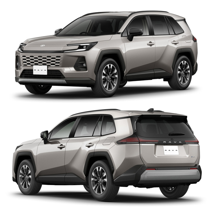 2025年12月に発売された新型「トヨタRAV4」。2026年2月には、151kmのEV走行距離を誇るプラグインハイブリッド車（PHAV）や、そのPHEVをベースにしたスポーティーな「GRスポーツ」もリリースされた。