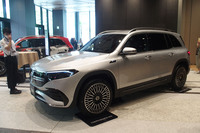 フロントアクスルにモーターを1基搭載するFWDモデル「EQB250」。WLTCモードの一充電走行距離は520kmと発表されている。