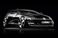 新型「ゴルフ」のデザインスケッチ。
    