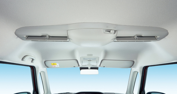 スズキ小型車初となるスリムサーキュレーターを装備。