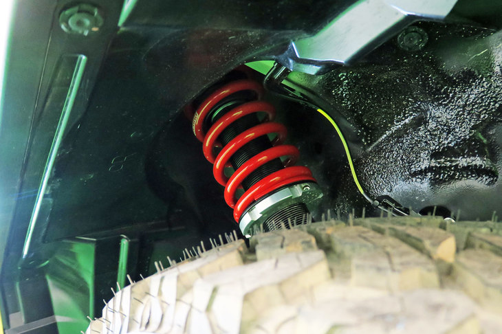 ダイハツ・タフト クロスフィールドVer.（フロントの足まわり）