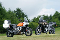 ハーレーダビッドソン初のアドベンチャーモデル「パン アメリカ1250」。2019年のミラノショーで世界初公開された。