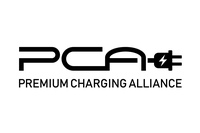 ポルシェ、アウディ、フォルクスワーゲンの3ブランドが参画する急速充電ネットワーク「プレミアム チャージング アライアンス（PCA）」のロゴマーク。PCAはポルシェとアウディが始めた急速充電器のネットワーク事業で、2022年11月にフォルクスワーゲンも加わった。