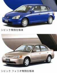 ホンダ「シビック」「シビックフェリオ」に特別仕様車