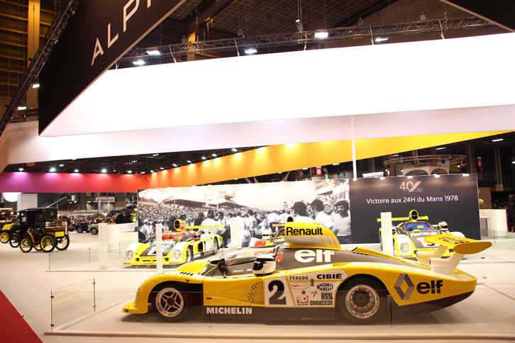 こちらは、1978年のルマン24時間レースに投入されたルノー・アルピーヌのマシンたち。写真手前は総合優勝した2号車。