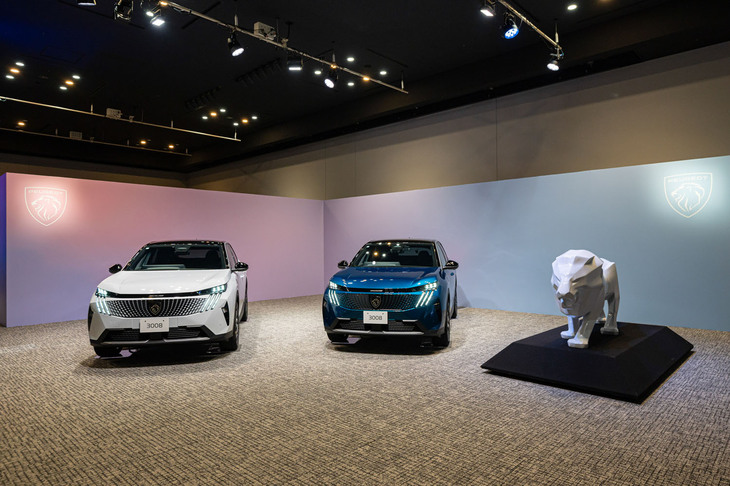 プジョー3008（フロントビュー）