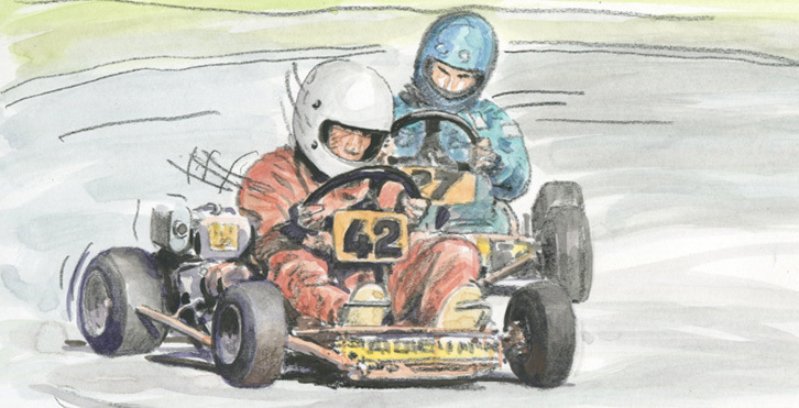 アイルトン・セナは1973年に初めて公式なカートレースに挑戦。F3に臨む直前の1982年まで参戦を続けた。