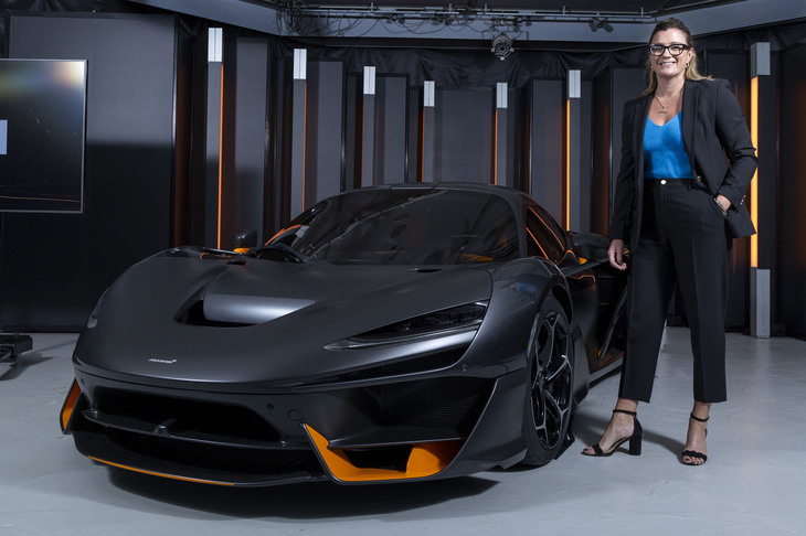 東京・渋谷で開催された「マクラーレンW1」の日本発表イベントの様子。