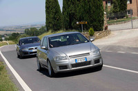 モンタルチーノを目指すメンバー一行。遠来はイタリア北部から往復1000km！　2009年6月14日開催