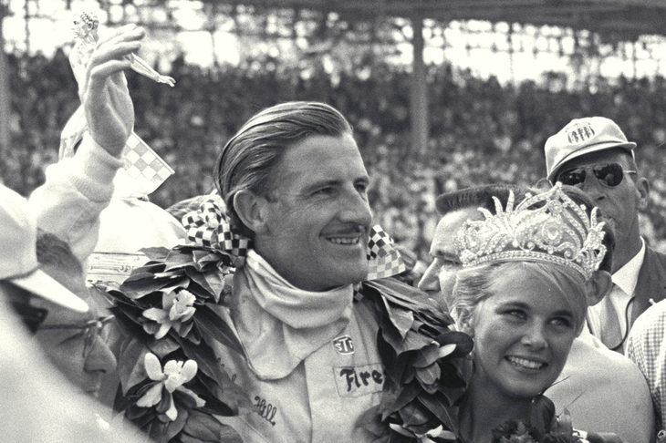 クラークと同じイギリス人ドライバーのグラハム・ヒル。クラークとは時にチームメイトとして、時にライバルチームのドライバーとして競い合った。