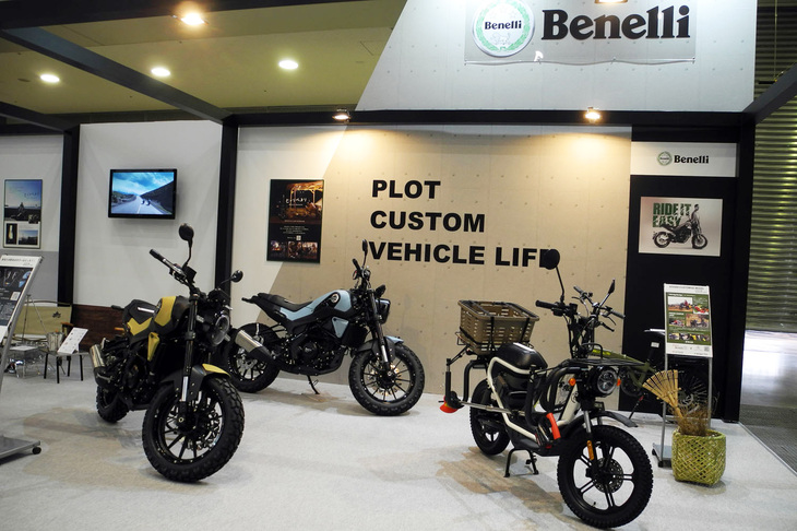 ベネリの展示エリアの様子。