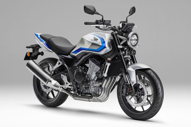 ホンダCB400スーパーフォアE-Clutch（写真の車体色は「ウルフシルバーメタリック」）
