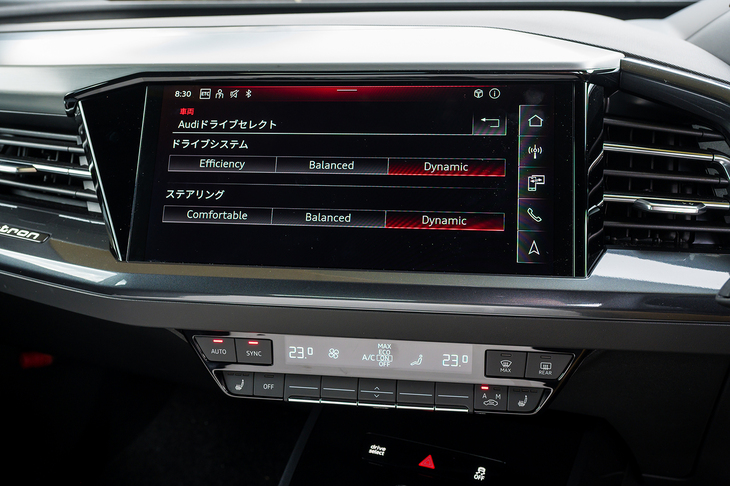 「インディビジュアル」モードで設定できるのはこの2項目のみ。パターンは3×3の9つだが、定められたドライブモードが4つあるため、残りの組み合わせを選ぶ必要があるかどうかは微妙なところ。