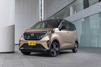 2022年6月16日に発売された「日産サクラ」。試乗した7月上旬の時点で約1万8000台を受注しているという。