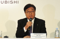 三菱の益子CEO。「困難な課題もアライアンス オペレーティング ボードで真摯（しんし）に話し合えば解決できる。結果を出すことがボードメンバーの責務」と語った。