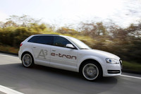 「A3 e-tron」に搭載される水冷式電気モーターの出力は走行モードによって異なり、68psから瞬間最高出力で136psまでに達する。