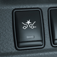 自動ブレーキ機能のオン／オフスイッチ。