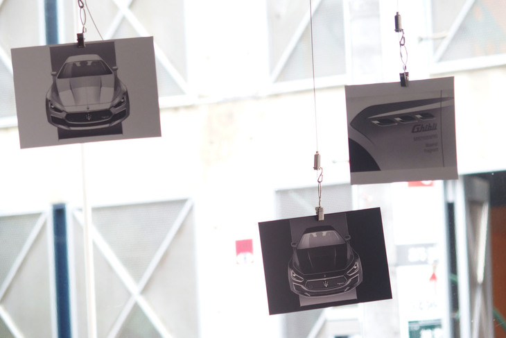 「マセラティ・ギブリ オペラネラ」発表会場の様子。