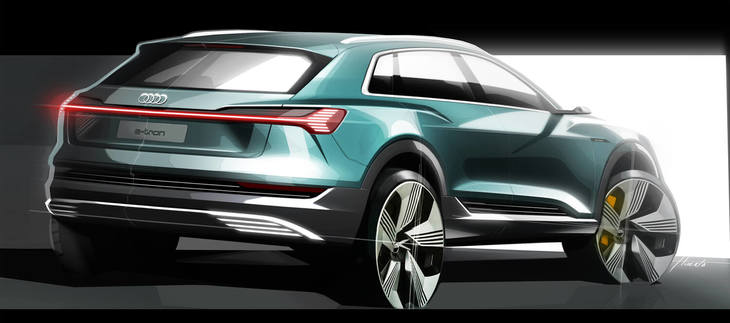 アウディe-tron（デザインスケッチ）