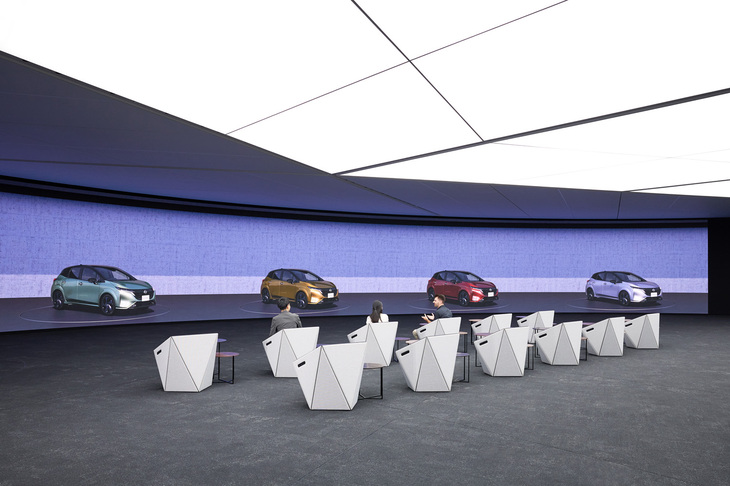 スクリーンに投影するコンテンツの製作にはゲーミングエンジンが使用されている。