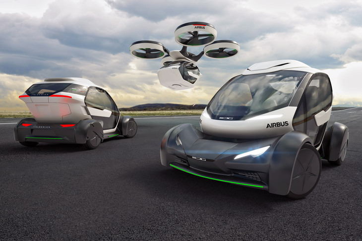 自動車開発で有名なイタルデザインが、エアバス・インダストリーと共同開発したコンセプト「ポップアップ」。2017年。（photo：Italdesign）