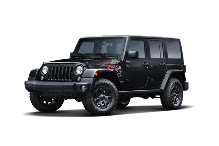「ラングラー アンリミテッド バックカントリー エディション」。「ブラック」仕様の限定数は10台。