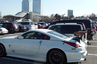 プレスデイの駐車場にて。