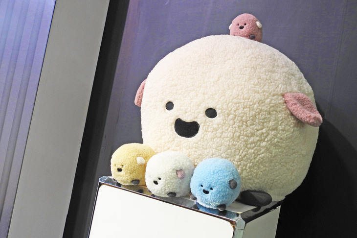 「スズキ・ワゴンRスマイル」のマスコットキャラクターである「ちまいる」。