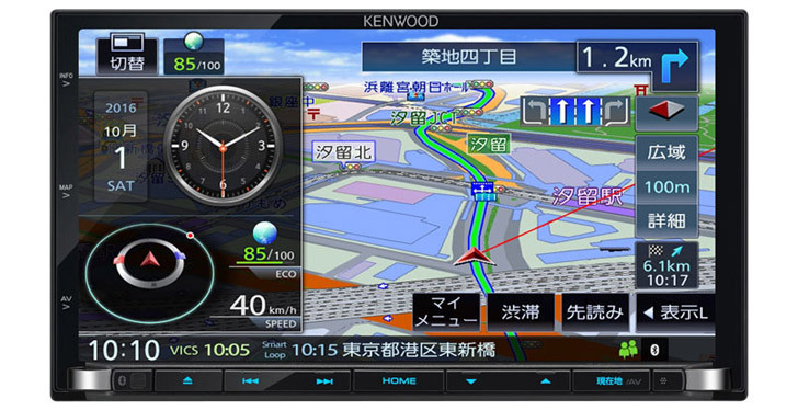 最も台数が出そうな「MDV-Z704」。既存の「Z702」ユーザーでも買い替えたくなるくらい、使い勝手は大幅に高められた。