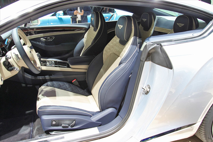 ベントレー・コンチネンタルGT（インテリア）