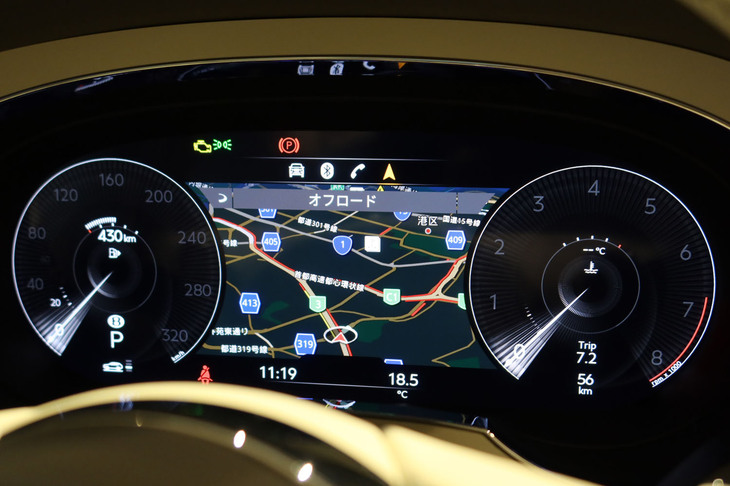 ベントレー・ベンテイガEWBアズール ファーストエディション（メーターパネル）