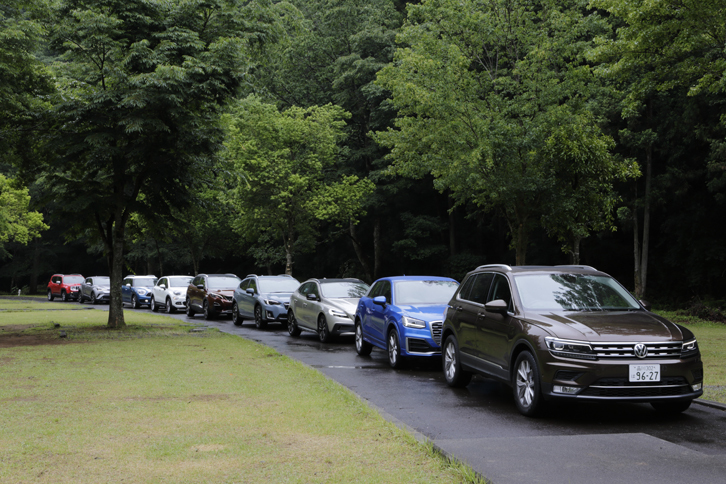 全長4500mm以下で300万円台のクラスを中心とした注目のSUV9台。200万円台の日本車代表2台がどこまで欧米勢と並んだのか？ それとも……。評価が気になるところ。（photo：北畠主税）