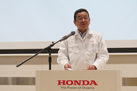 本田技研工業の八郷隆弘社長。2015年7月の就任記者会見では「現場とのコミュニケーションを強めていくこと」を最初の課題として挙げるなど、生産や開発の現場を重視する社長として知られている。