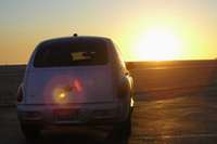 カリフォルニアにはPTクルーザーがたくさん走っていた。