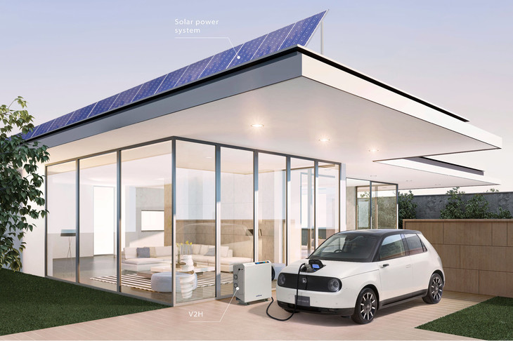 「ホンダe」にはV2H（Vehicle to Home）に対応した外部給電機能が用意されており、情報だけでなく、エネルギー的にも私たちの生活と“つながる”クルマとなっている。販売に際しては、まずはこうした“価値”の訴求も大事だろう。