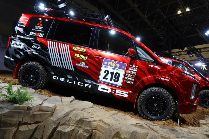 三菱デリカD：5サポートカー“アジアクロスカントリーラリー2023”実走車