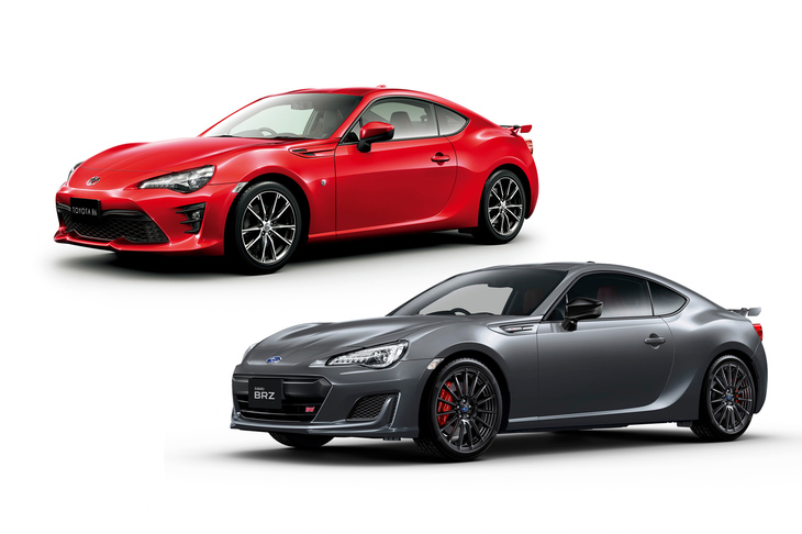 「トヨタ86」（写真上）と「スバルBRZ」（同下）の共同開発は、関わるエンジニア、そして会社組織にも好ましい刺激を与えた。