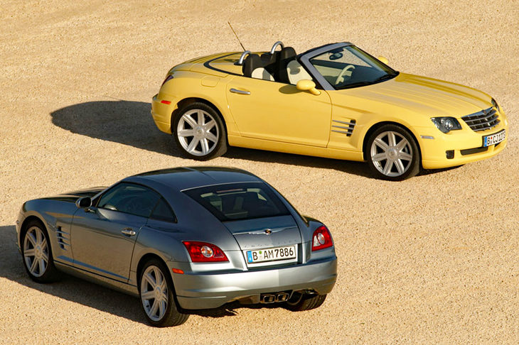 「クライスラー・クロスファイア」は「メルセデス・ベンツSLK」をベースに開発されたコンパクトクーペ／コンバーチブルだった。