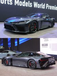 「公道を走るレーシングカー」を標榜（ひょうぼう）する「トヨタGR GT」。かつての「トヨタ2000GT」「レクサスLFA」の流れに連なるフラッグシップスポーツとされるが、優雅な意匠だった先達とは異なり、かなり武骨ないでたちとなっている。