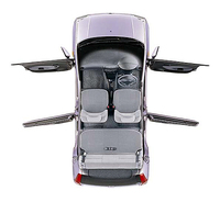 ムーヴ同様、90度近くまで開くドアがジマン。