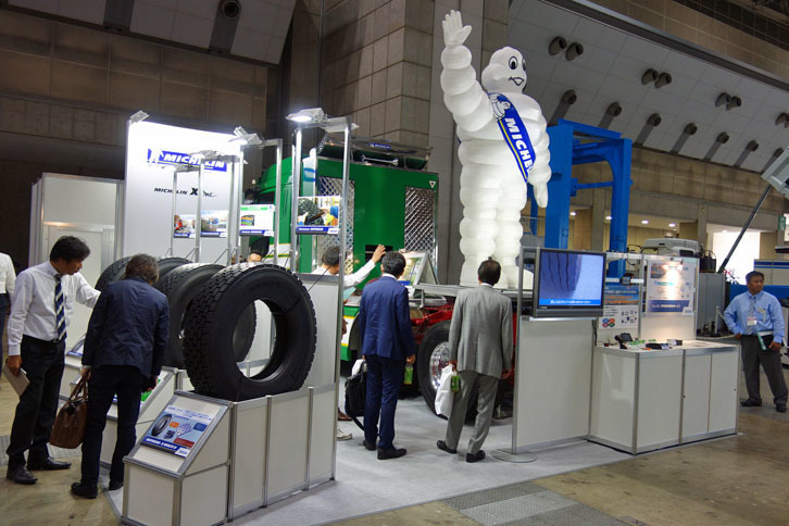 ミシュランブースの様子。