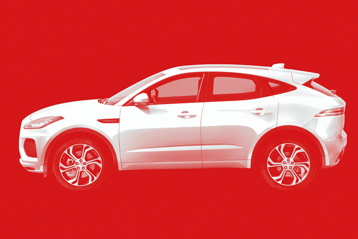 今回公開された「ジャガーEペース」のイメージ。