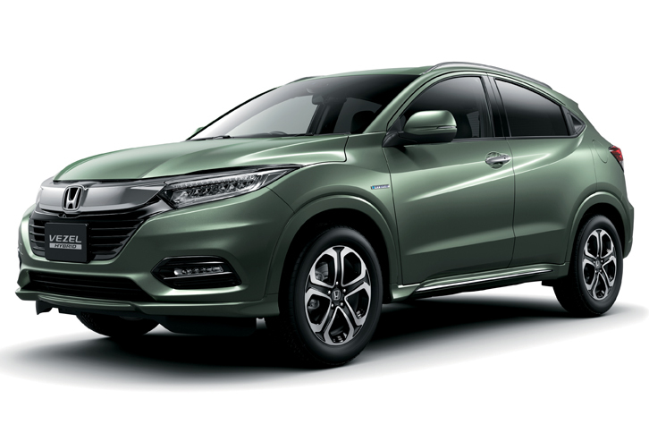 「ヴェゼル ハイブリッドZ・Honda SENSING」。写真はシルバーミストグリーン・メタリックのもの。