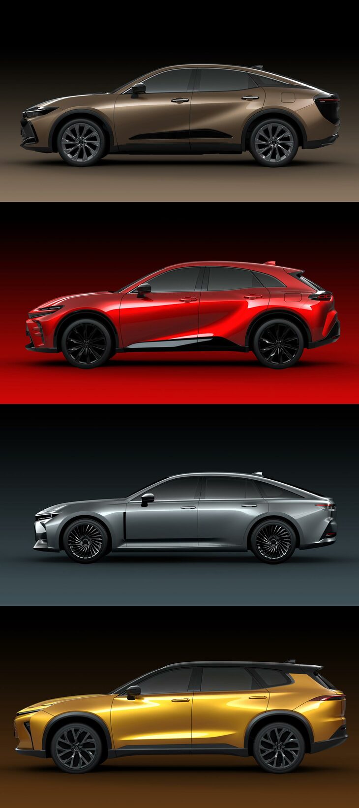 清水「これで『クラウン』シリーズも4車種が出そろったわけだけど……」　
	ほった「背の低いSUVが3車種も、ホントに必要だったんですかね？」