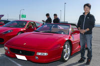 hideさん（49）の「F355GTS」。Z32型「日産フェアレディZ」や「トヨタS2000」「ホンダ・ビート」などを乗り継いだカーマニア！