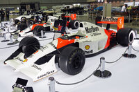 「オートモビル カウンシル2024」の会場から（主催者展示 セナ没後30年）