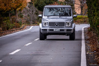 「Gクラス」はロードクリアランスが241mm、アプローチアングルが約31度、デパーチャーアングルが約30度となっている。（欧州仕様の参考値）