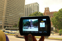 「なんだ、これは？」の気持ちで日比谷公会堂にレンズを向け、何これボタンを押してみた。
