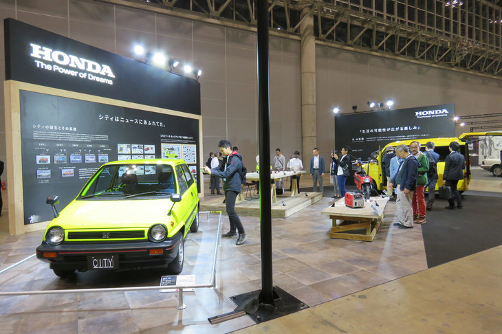 ホンダブースの様子。